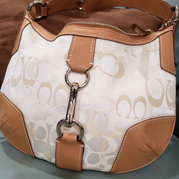 Vintage Coach signature Canvas shoulder bag - Picture 2 of 16